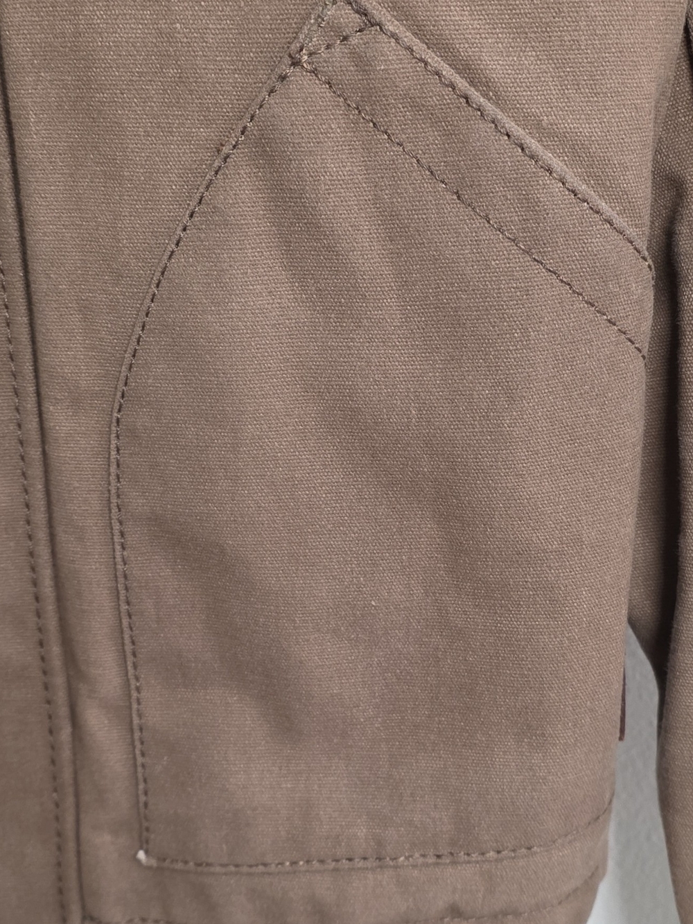 Iron and Resin Cruiser Men's Brown Lined Waterproof Canvas Jacket in size S - Picture 5 of 9
